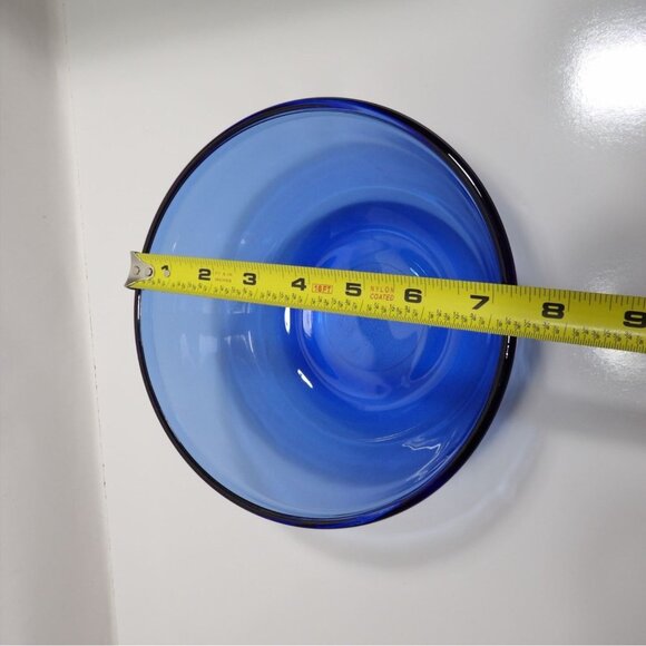 Vintage Anchor Hocking 1.5 Qt Cobalt Blue Mixing Bowl Made In USA - Picture 11 of 14